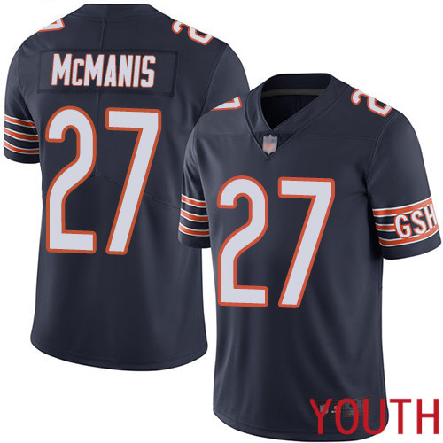 Chicago Bears Limited Navy Blue Youth Sherrick McManis Home Jersey NFL Football #27 Vapor Untouchable